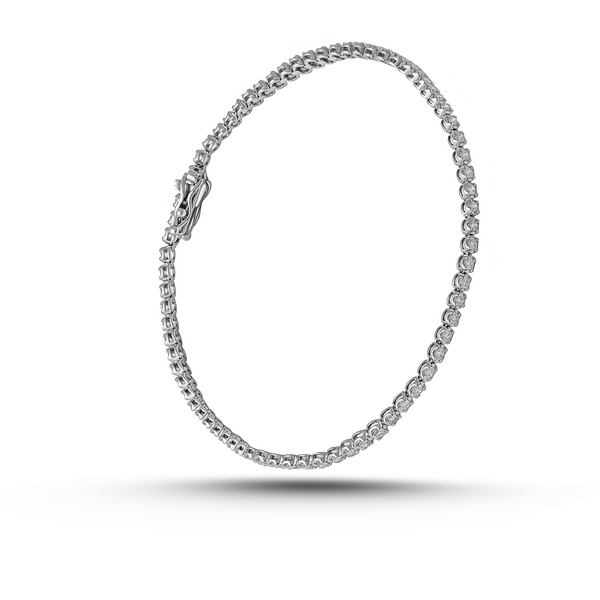 18K White Gold Diamond Tennis Bracelet – 1.15 Carat