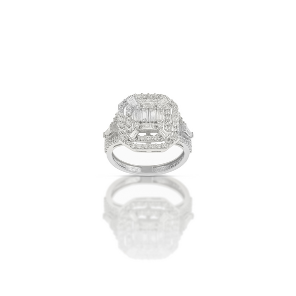 18k White Gold Cubic Zirconia Ring