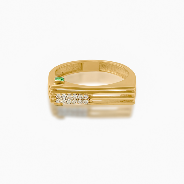 18k Square Band Ring