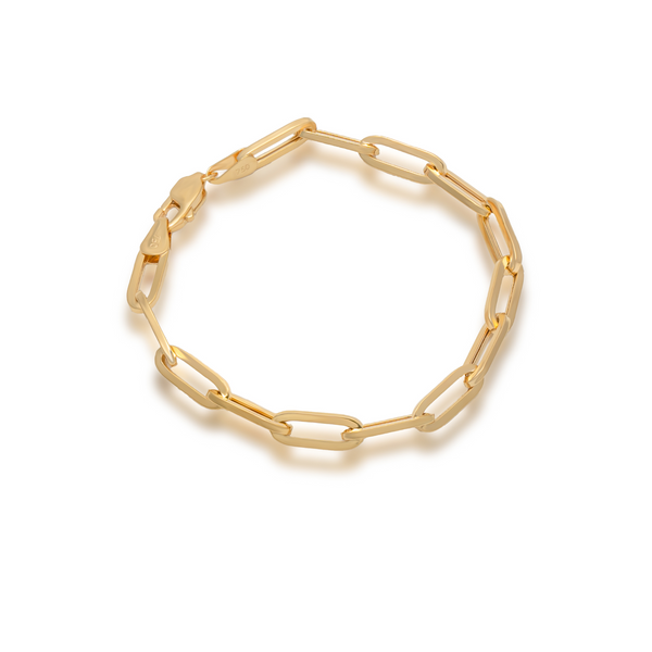 18K Paperclip Link Bracelet